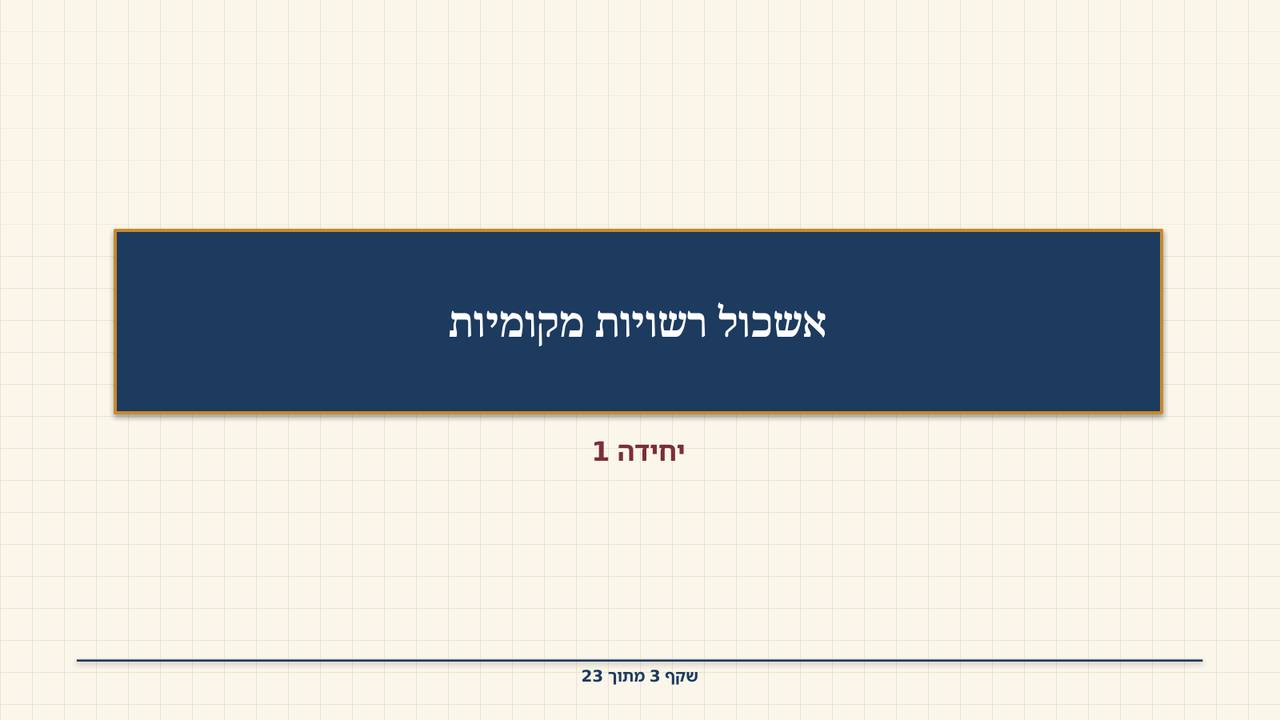 שקף 3: אשכול רשויות מקומיות