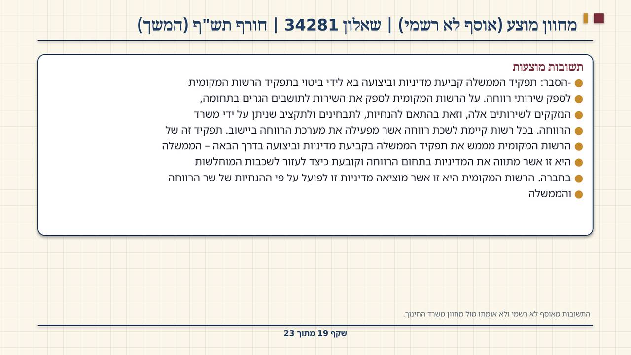שקף 19: מחוון מוצע (אוסף לא רשמי) | שאלון 34281 | חורף תש"ף (המשך)