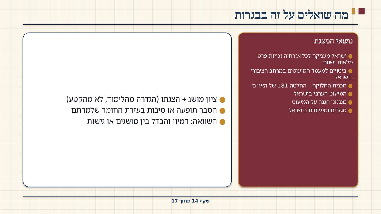 שקף 14: מה שואלים על זה בבגרות