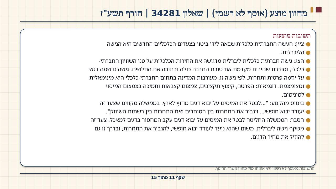 שקף 11: מחוון מוצע (אוסף לא רשמי) | שאלון 34281 | חורף תשע"ז