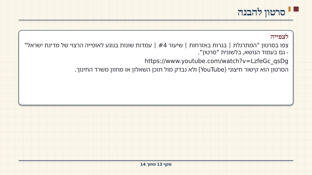 שקף 13: סרטון להבנה