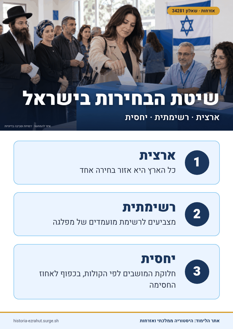 שלט לימוד: שיטת הבחירות