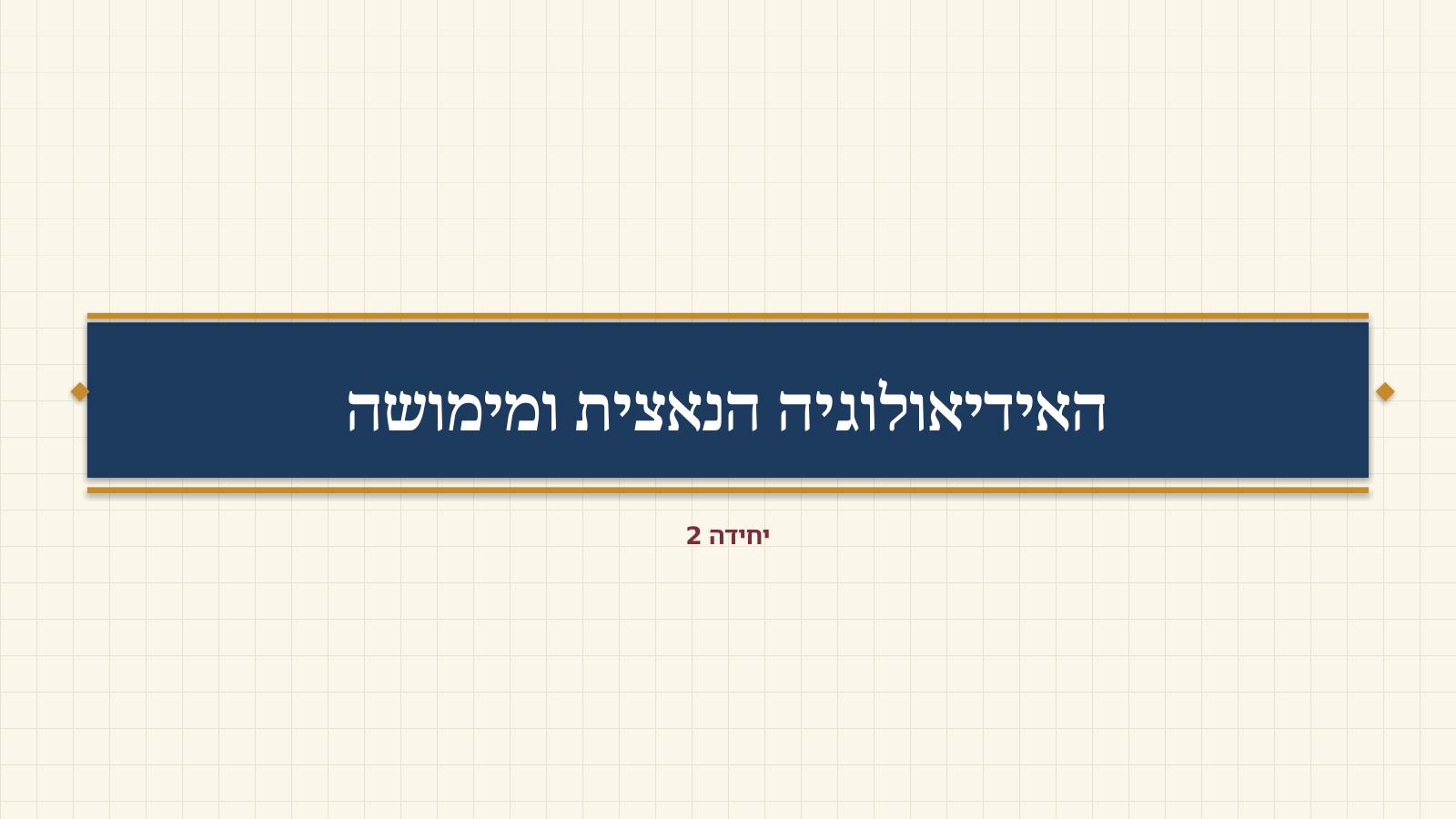 שקף 9: האידיאולוגיה הנאצית ומימושה