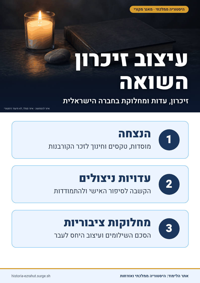 שלט לימוד: עיצוב זכרון השואה