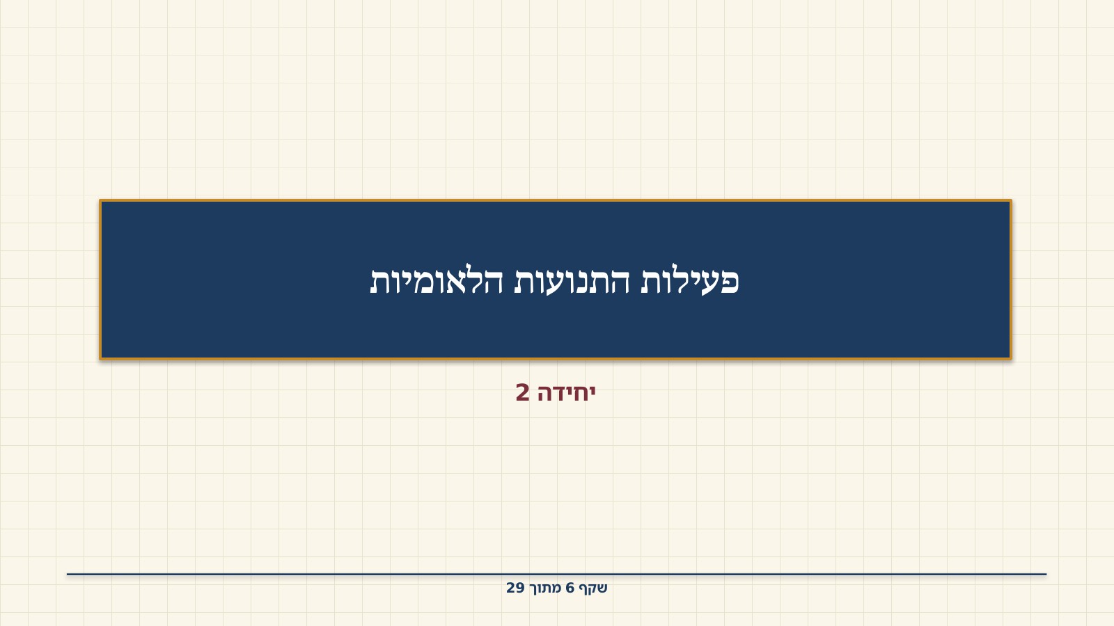 שקף 6: פעילות התנועות הלאומיות