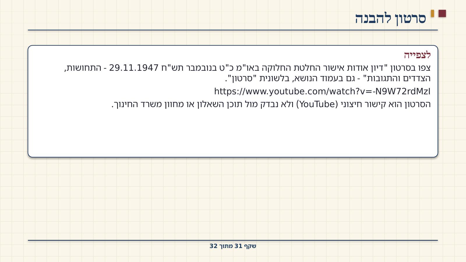 שקף 31: סרטון להבנה