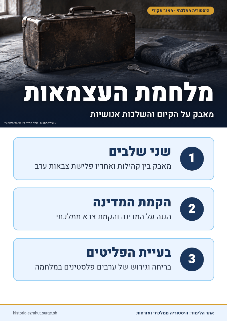 שלט לימוד: מלחמת העצמאות, בעיית הפליטים הפלסטיניים