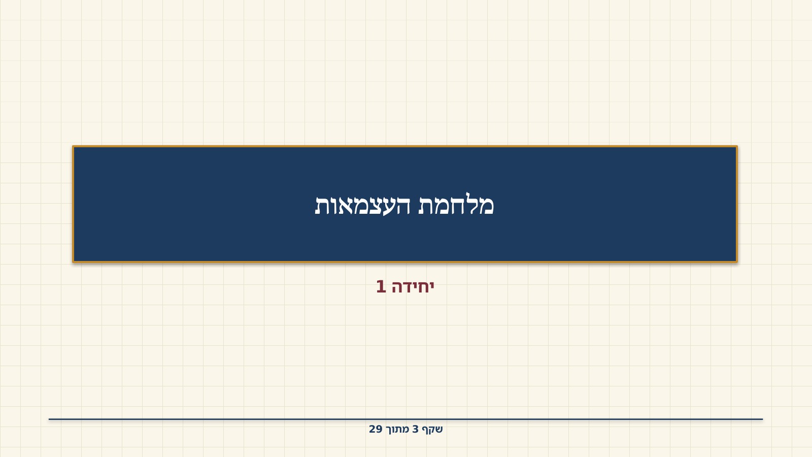שקף 3: מלחמת העצמאות