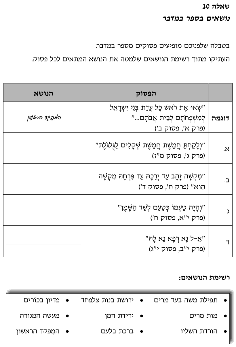 [ראמ"ה 2010] · שאלה 10