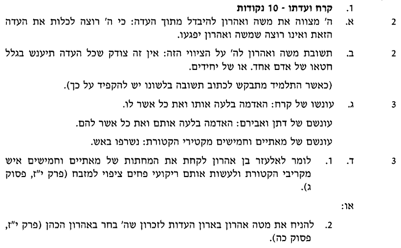 מחוון [ראמ"ה 2004] · שאלה 1