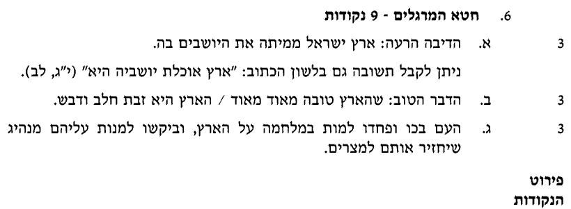 מחוון [ראמ"ה 2005] · שאלה 6