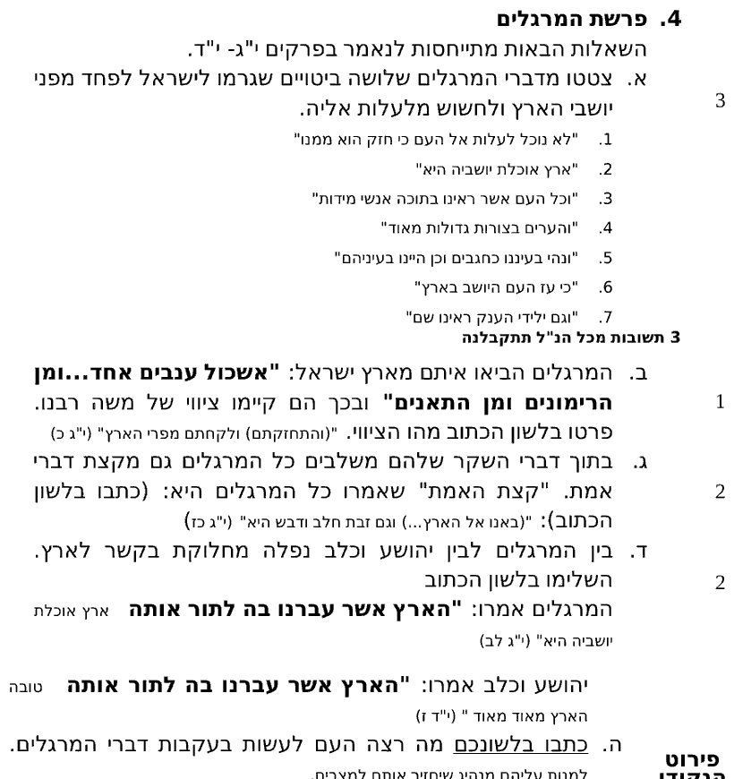 מחוון [ראמ"ה 2007] · שאלה 4
