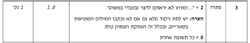 מחוון [ראמ"ה 2009] · שאלה 3