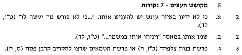 מחוון [ראמ"ה 2004] · שאלה 5