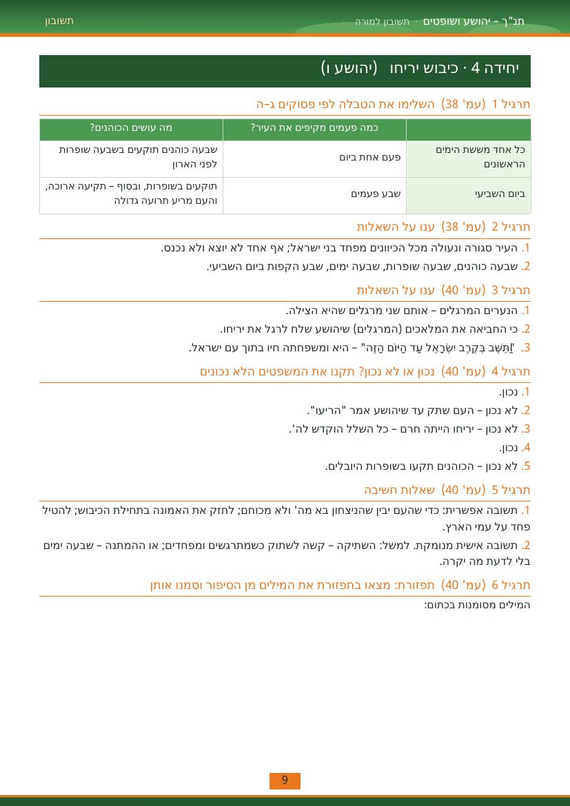 עמוד 9 מתוך התשובון