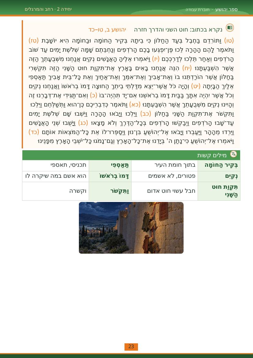 עמוד 23 מתוך החוברת