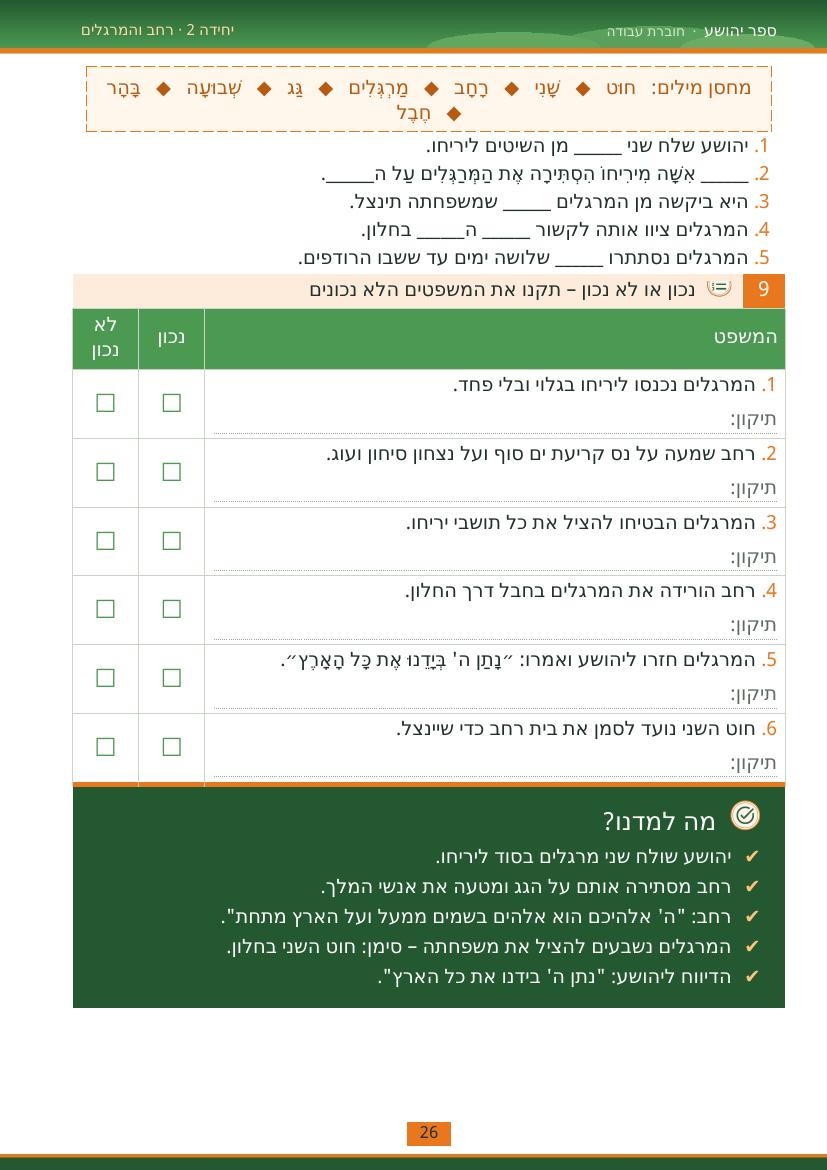 עמוד 26 מתוך החוברת