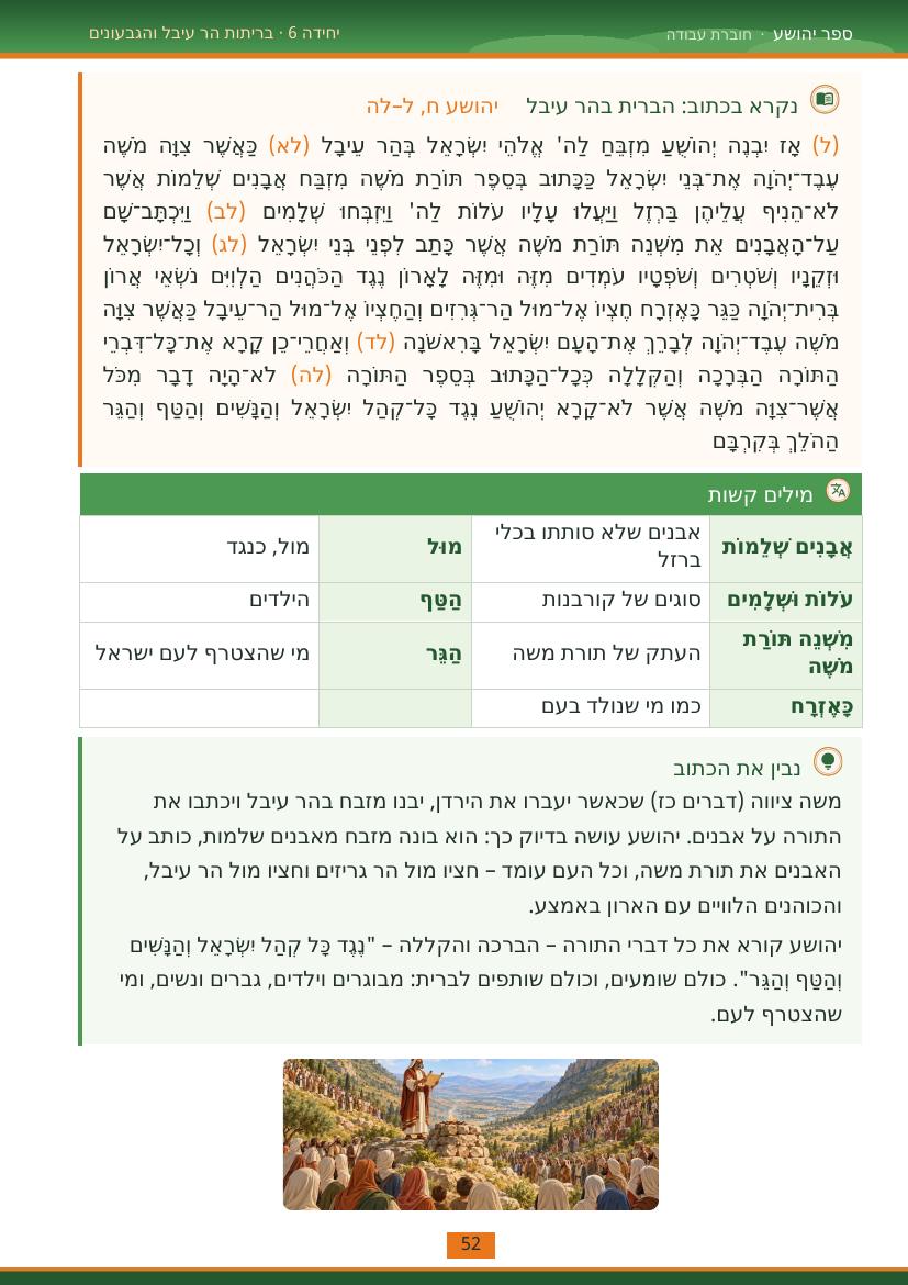 עמוד 52 מתוך החוברת