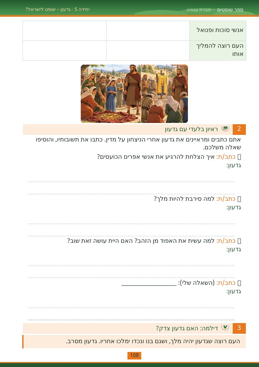 עמוד 108 מתוך החוברת