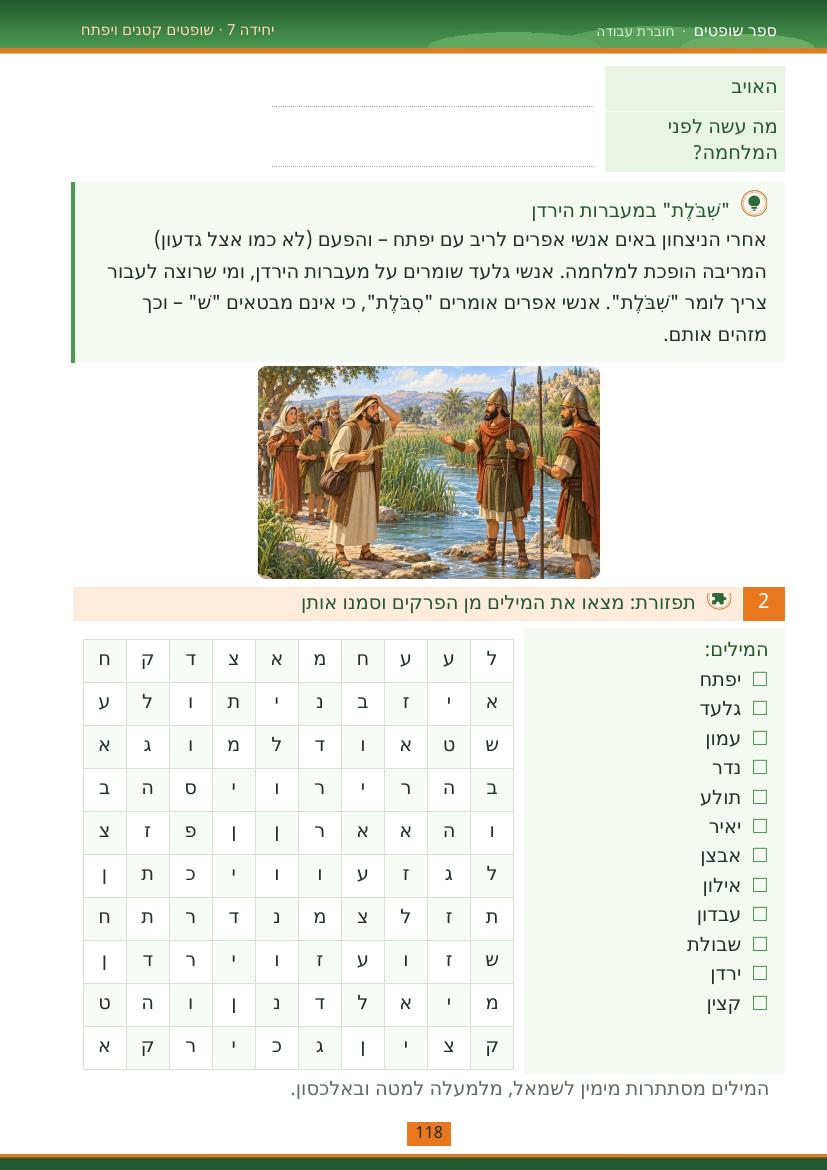 עמוד 118 מתוך החוברת