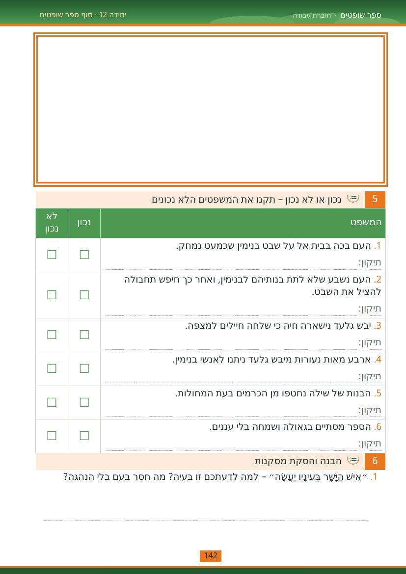 עמוד 142 מתוך החוברת