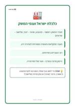 עמוד ראשון: כלכלת ישראל וענפי המשק – 🪧 שלט לכיתה