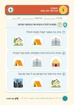 עמוד ראשון: הַבַּיִת שֶׁלִּי: סוּגֵי בָּתִּים – דף עבודה