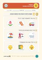 עמוד ראשון: שִׁנּוּיִים בַּבַּיִת וּבַסְּבִיבָה – דף עבודה